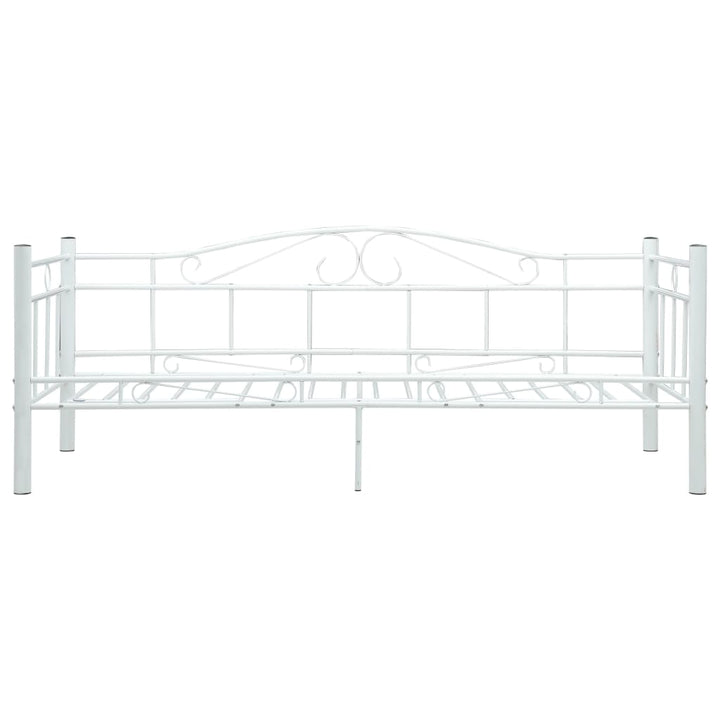 Bedbankframe metaal wit 90x200 cm