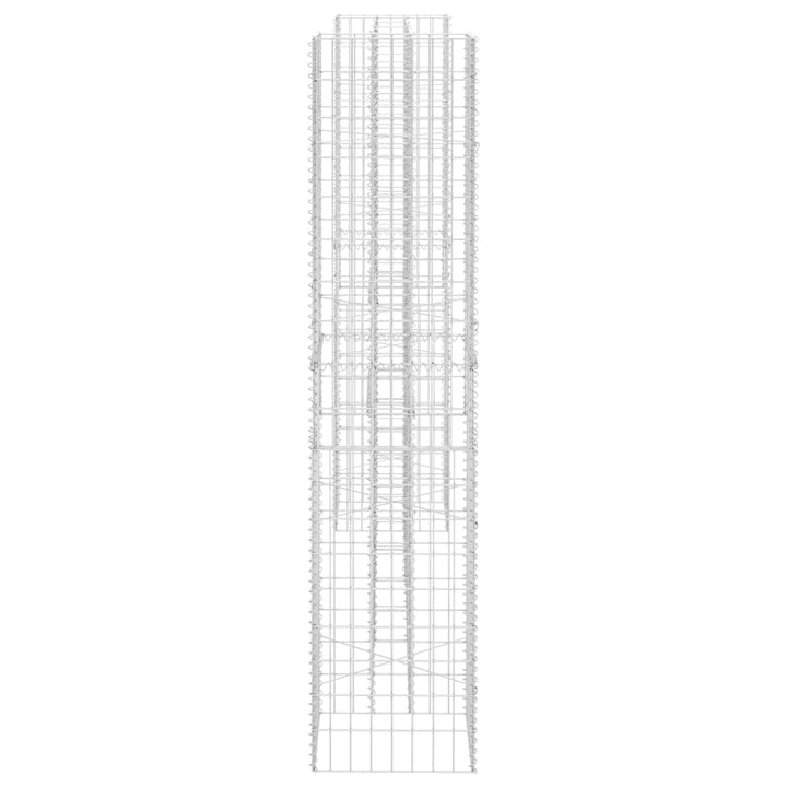 Gabion plantenbak H-vormig 260x40x180 cm staaldraad