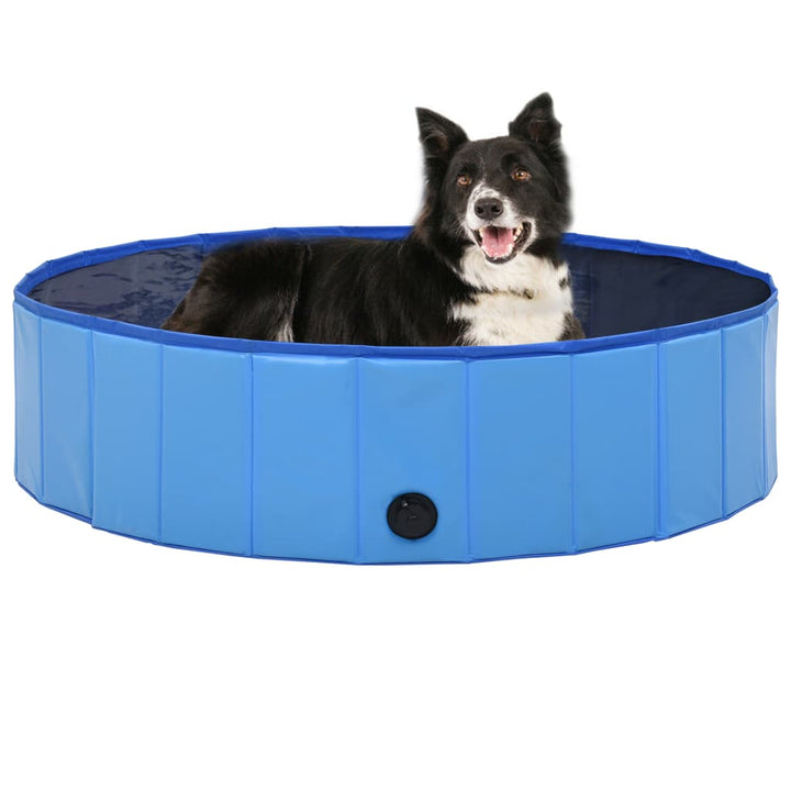 Hondenzwembad inklapbaar 120x30 cm PVC blauw