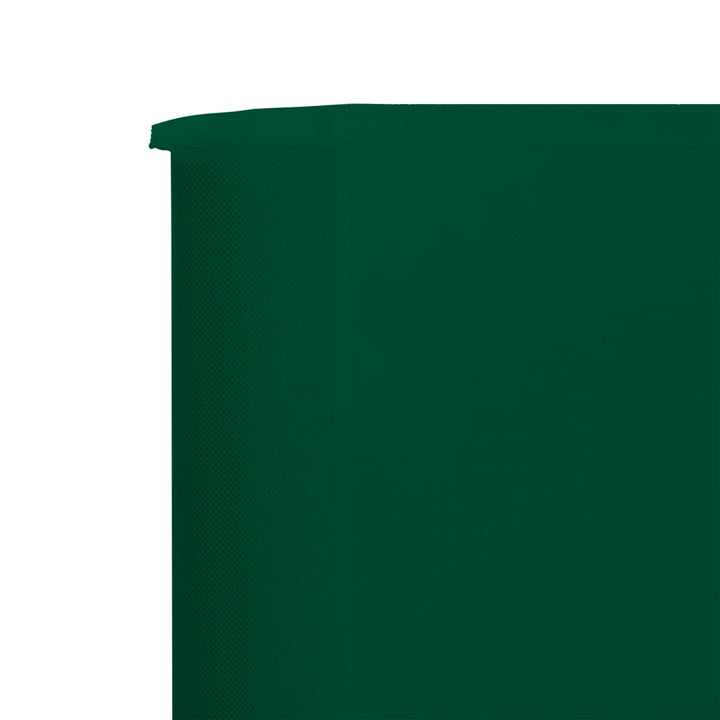 Windscherm 3-panelen 400x80 cm stof groen