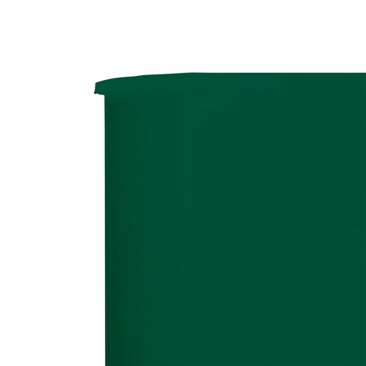 Windscherm 6-panelen 800x120 cm stof groen
