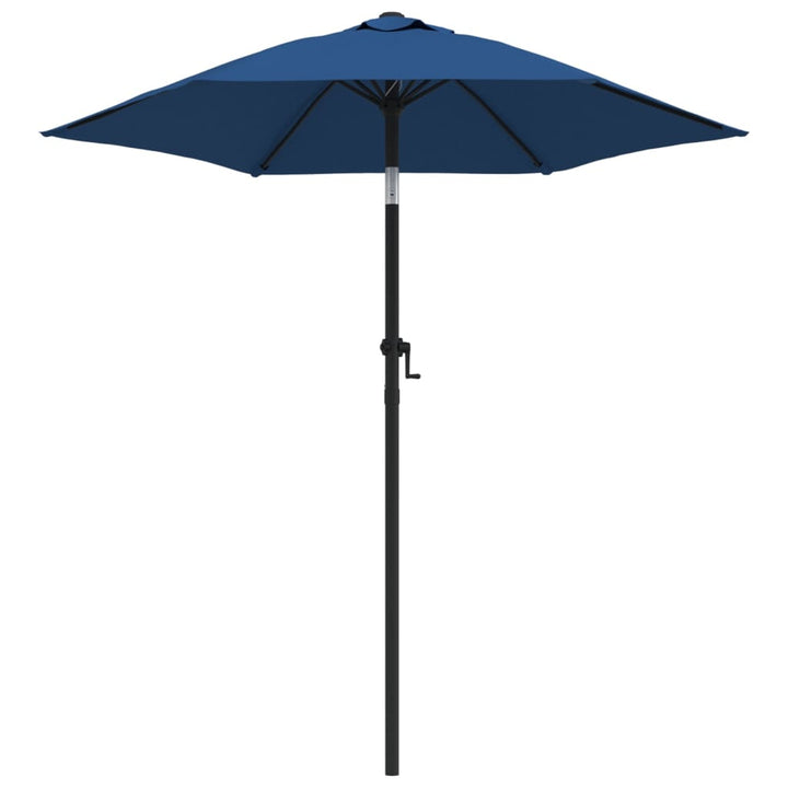 Parasol 200x211 cm aluminium blauw