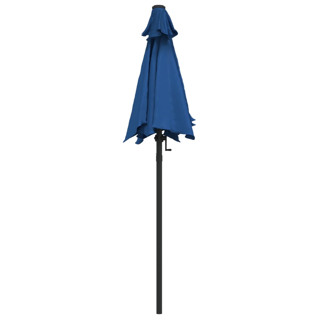 Parasol 200x211 cm aluminium blauw