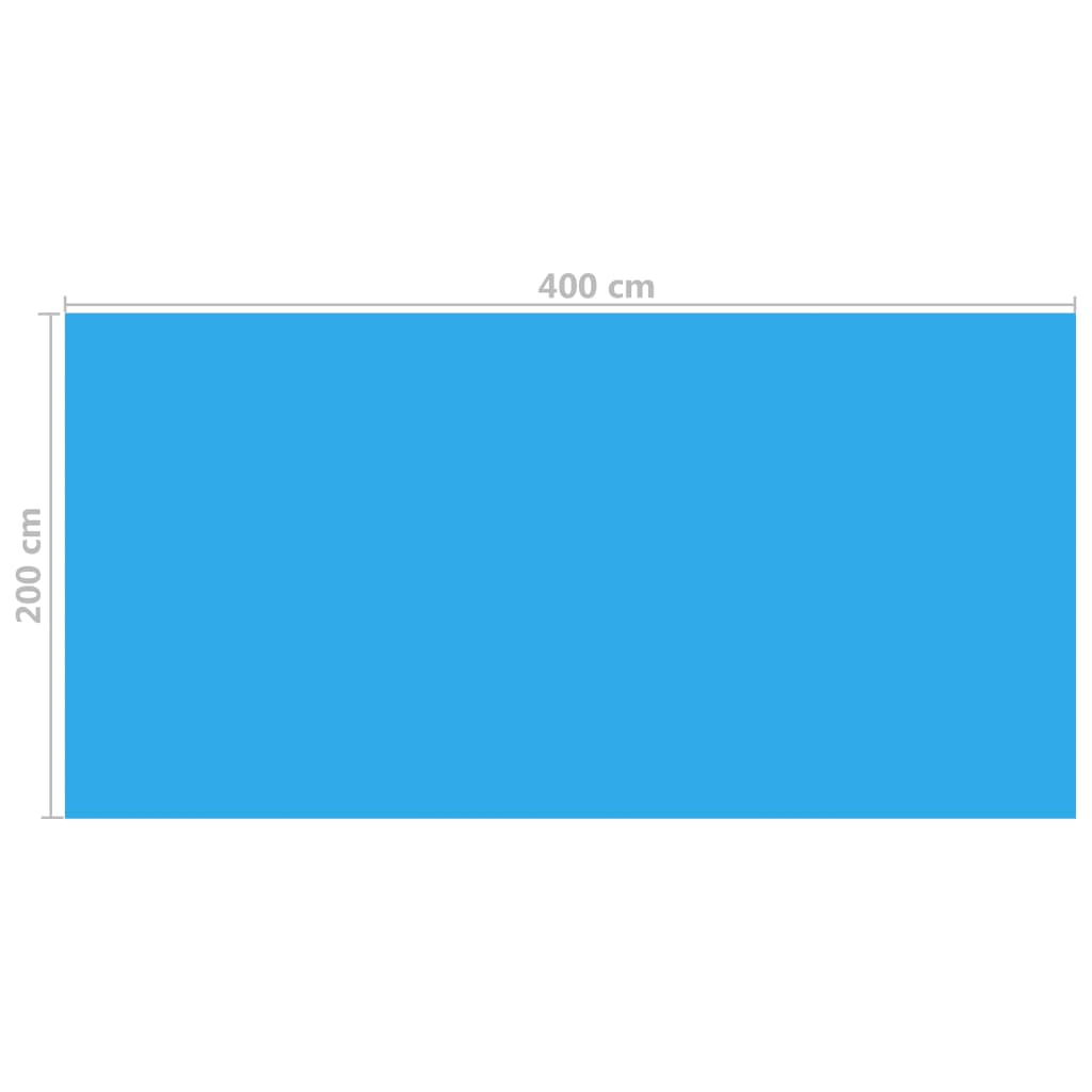 Zwembadhoes 400x200 cm PE blauw