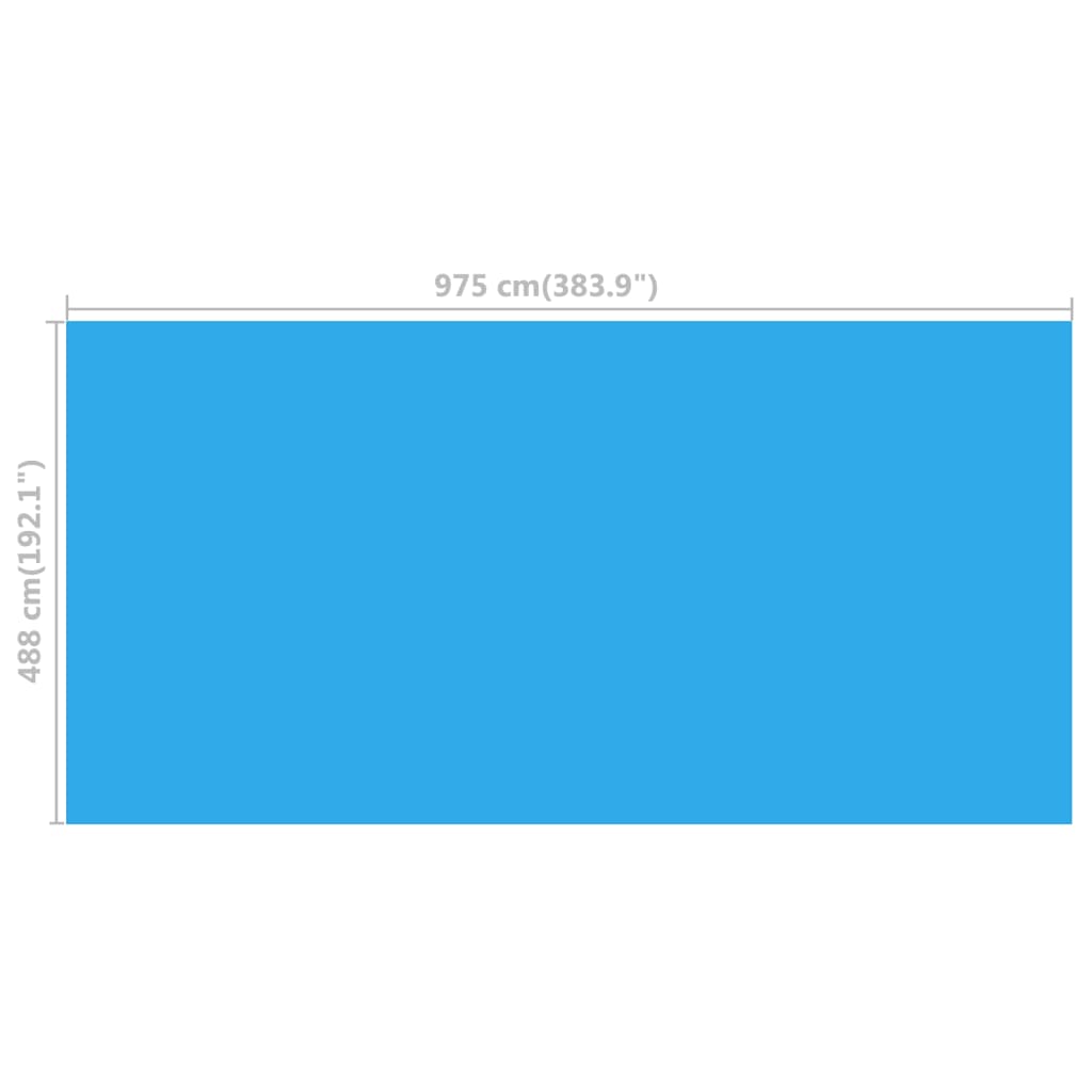 Zwembadhoes 975x488 cm PE blauw
