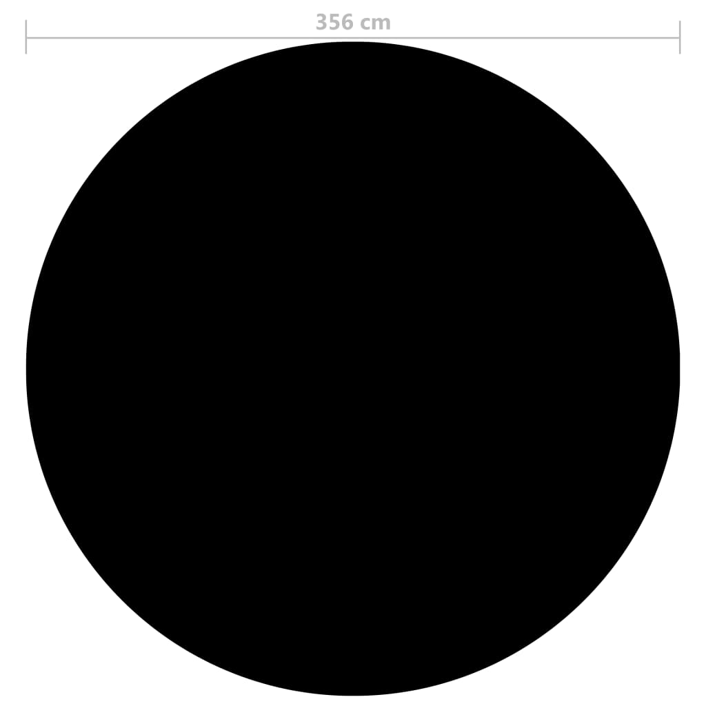 Zwembadhoes 356 cm PE zwart