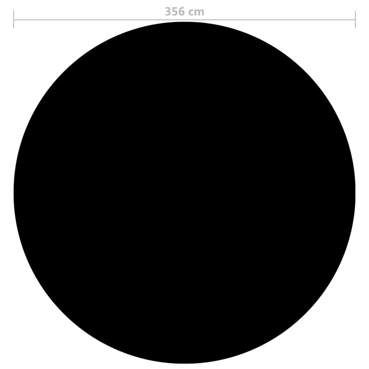 Zwembadhoes 356 cm PE zwart