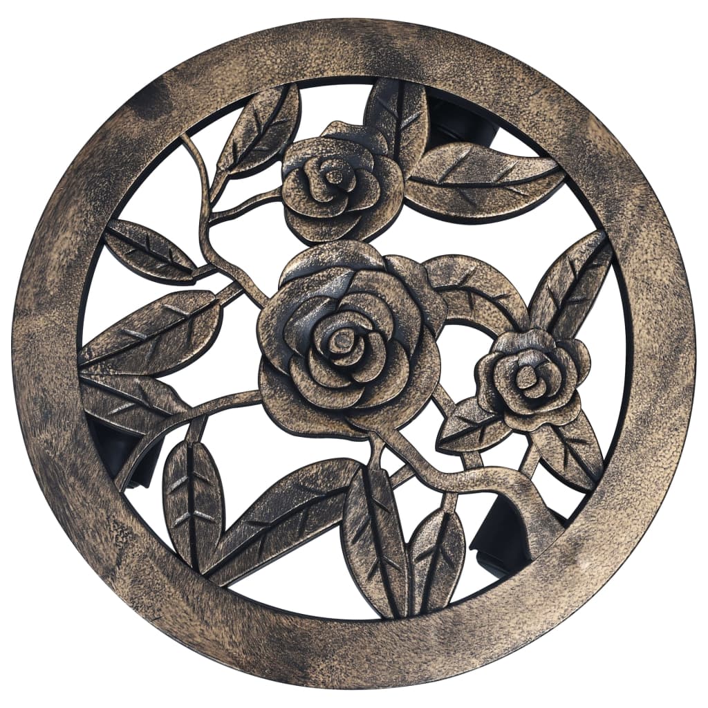 Plantentrolleys 6 st 30 cm kunststof bronskleurig