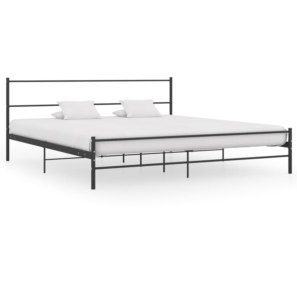 Bedframe metaal zwart 180x200 cm