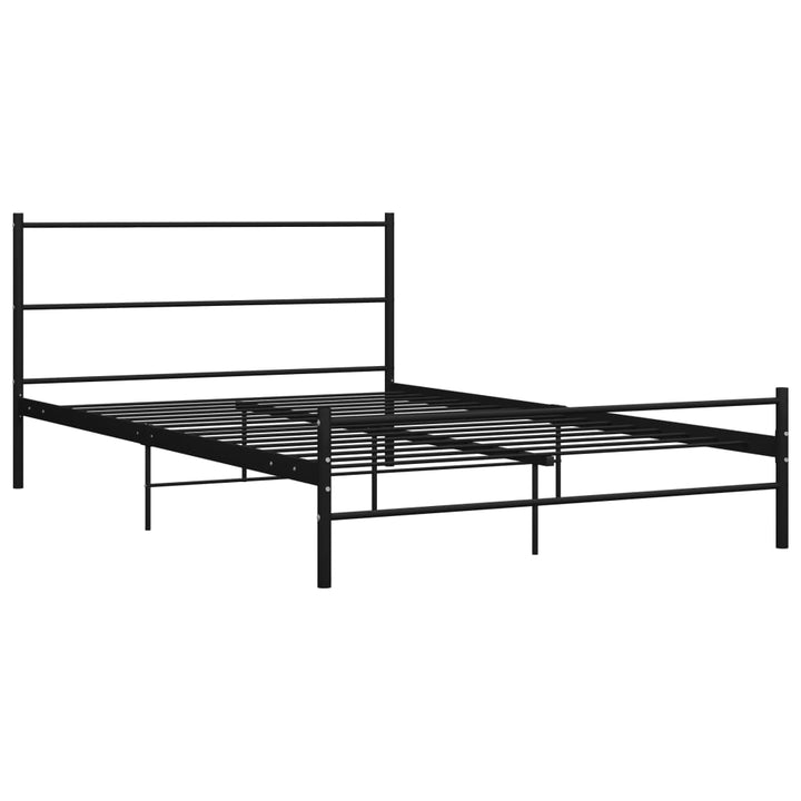 Bedframe metaal zwart 120x200 cm