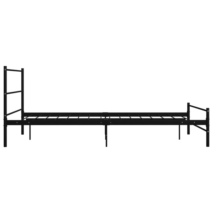 Bedframe metaal zwart 120x200 cm