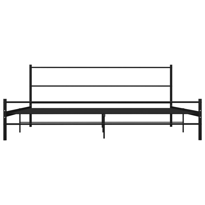 Bedframe metaal zwart 200x200 cm