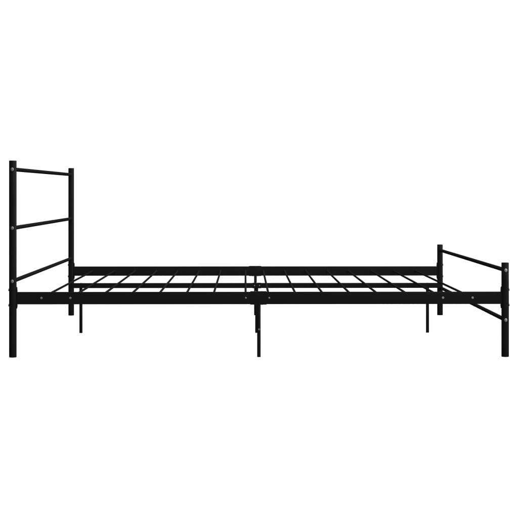 Bedframe metaal zwart 200x200 cm