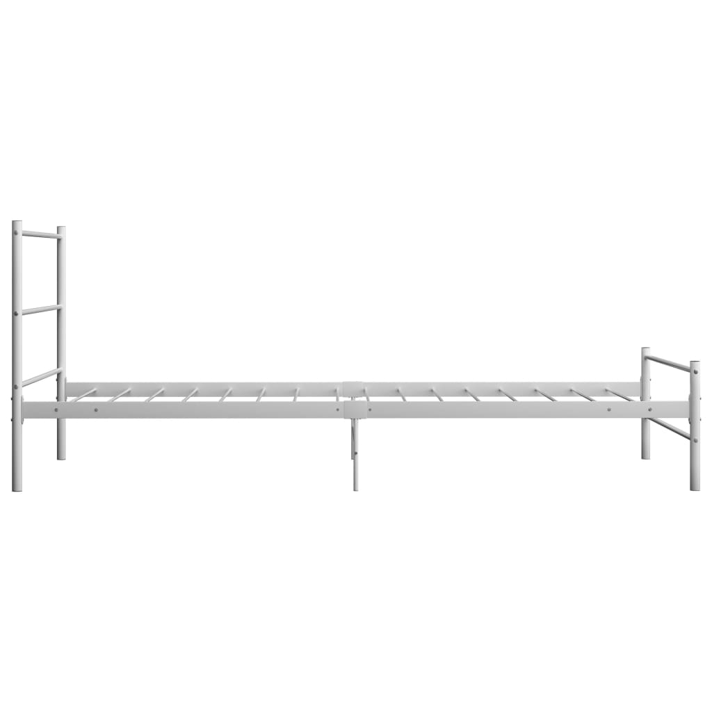 Bedframe metaal wit 100x200 cm