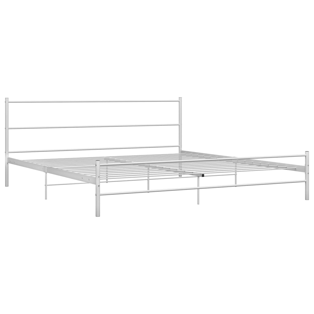 Bedframe metaal wit 160x200 cm