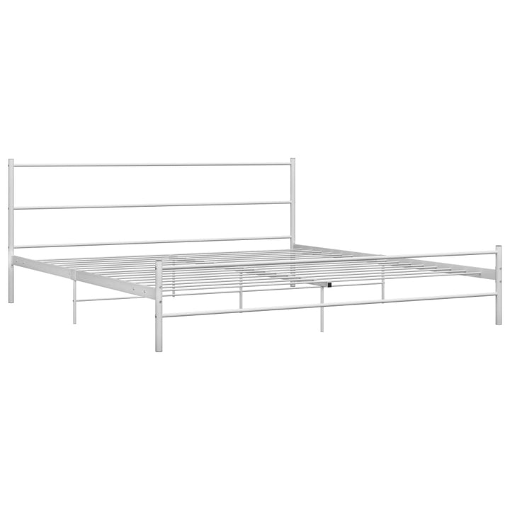 Bedframe metaal wit 200x200 cm