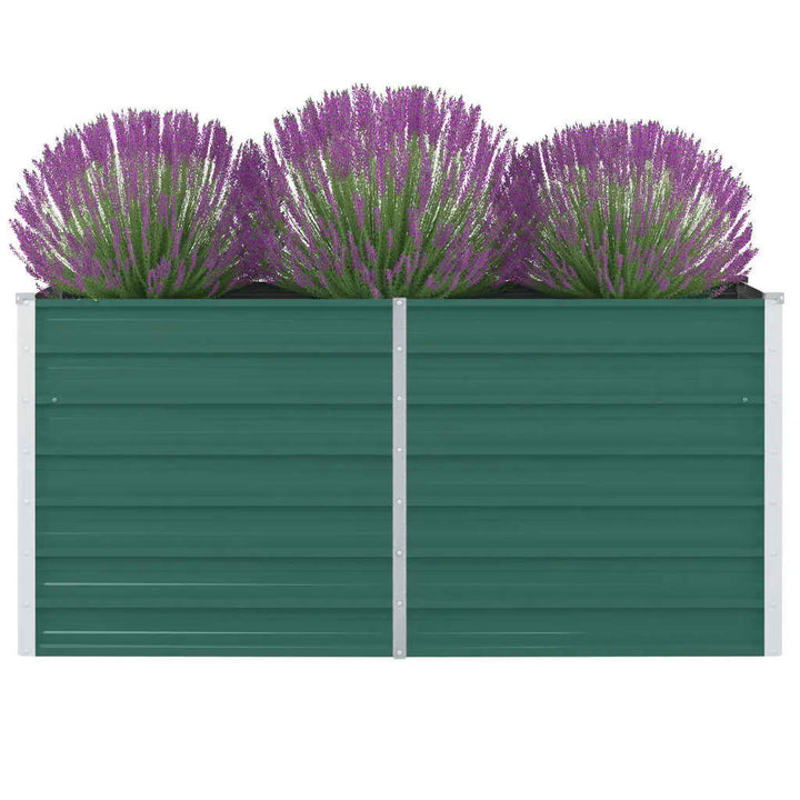 Plantenbak verhoogd 160x80x77 cm gegalvaniseerd staal groen