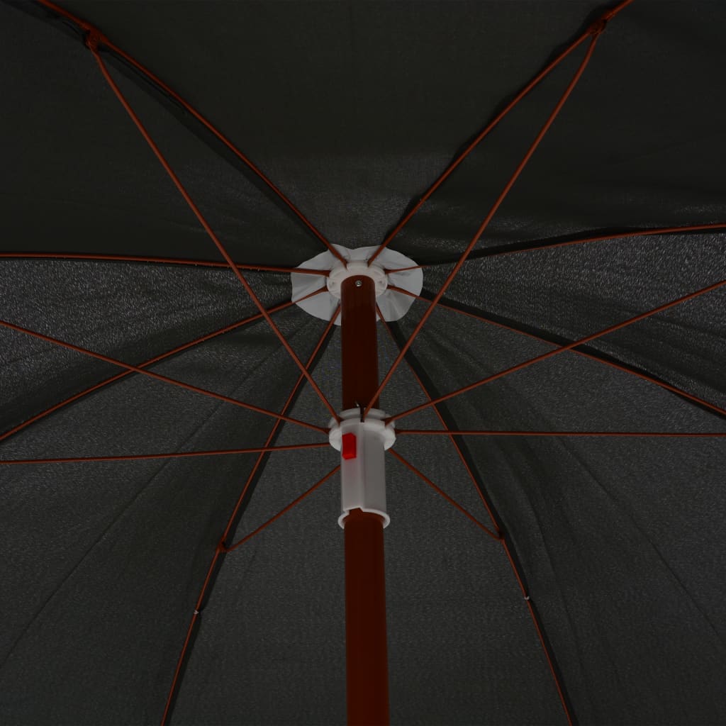 Parasol met stalen paal 240 cm antraciet