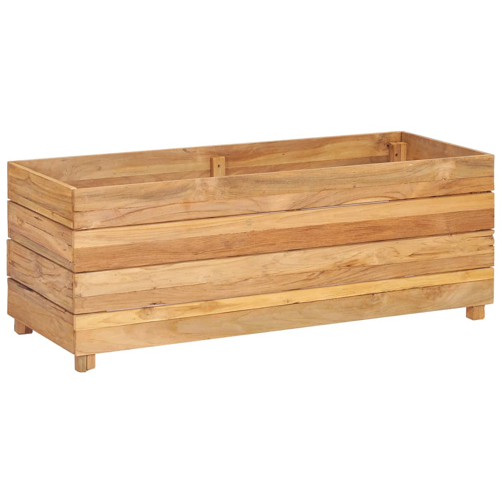 Plantenbak verhoogd 100x40x38 cm massief teakhout