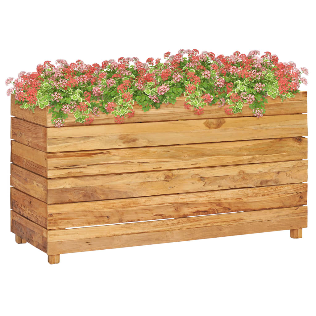 Plantenbak verhoogd 100x40x55 cm massief teakhout