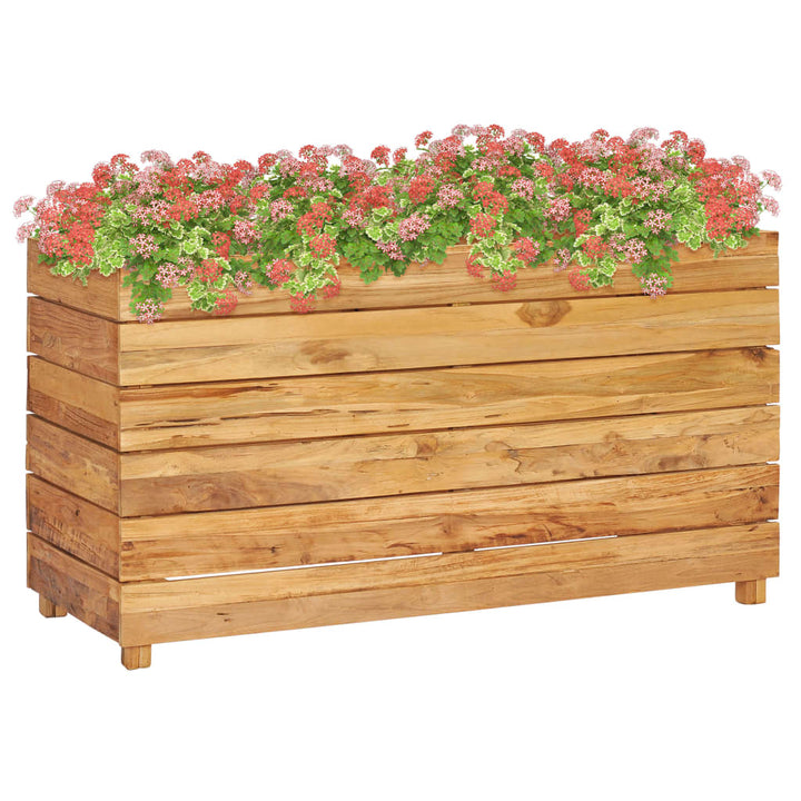 Plantenbak verhoogd 100x40x55 cm massief teakhout