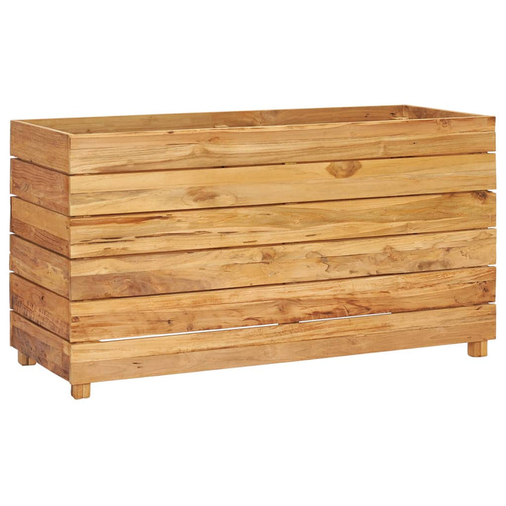 Plantenbak verhoogd 100x40x55 cm massief teakhout