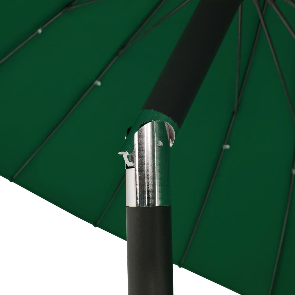 Parasol met aluminium paal 270 cm groen