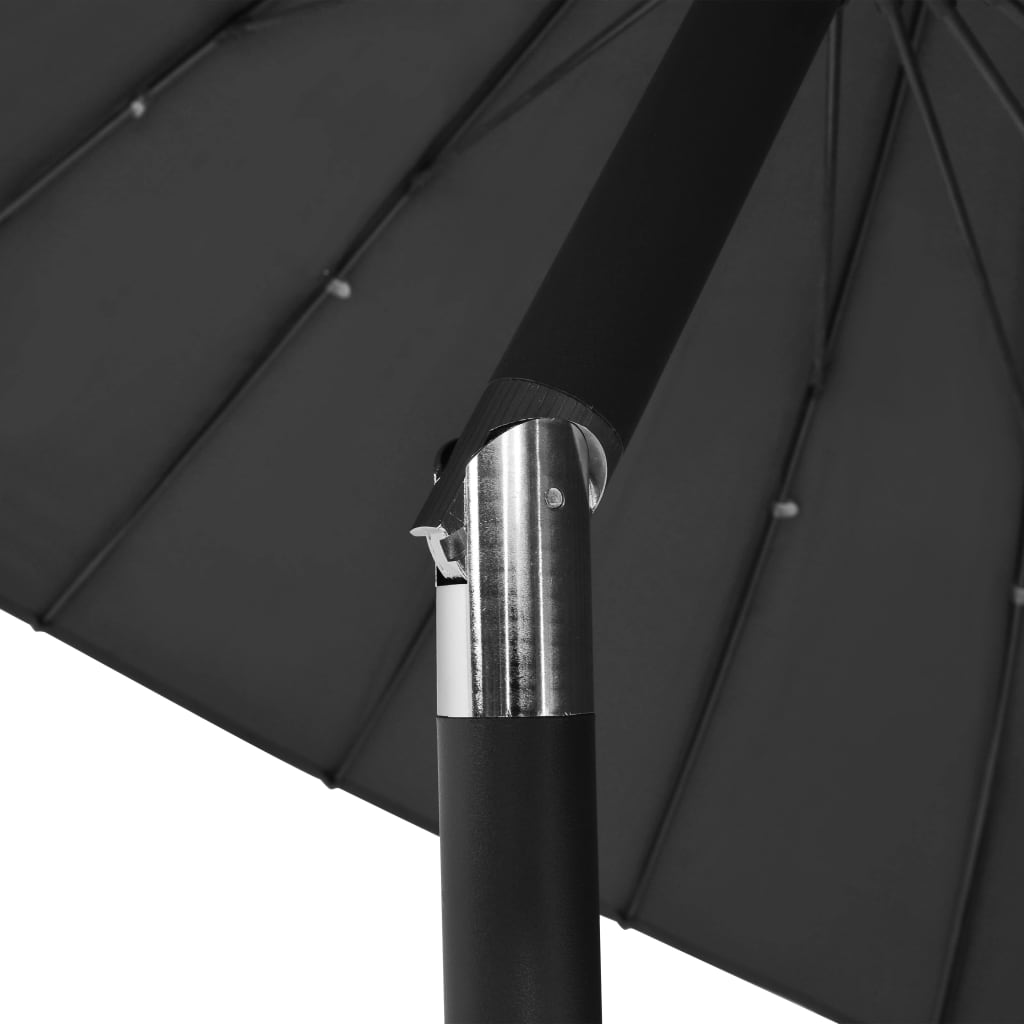 Parasol met aluminium paal 270 cm antraciet