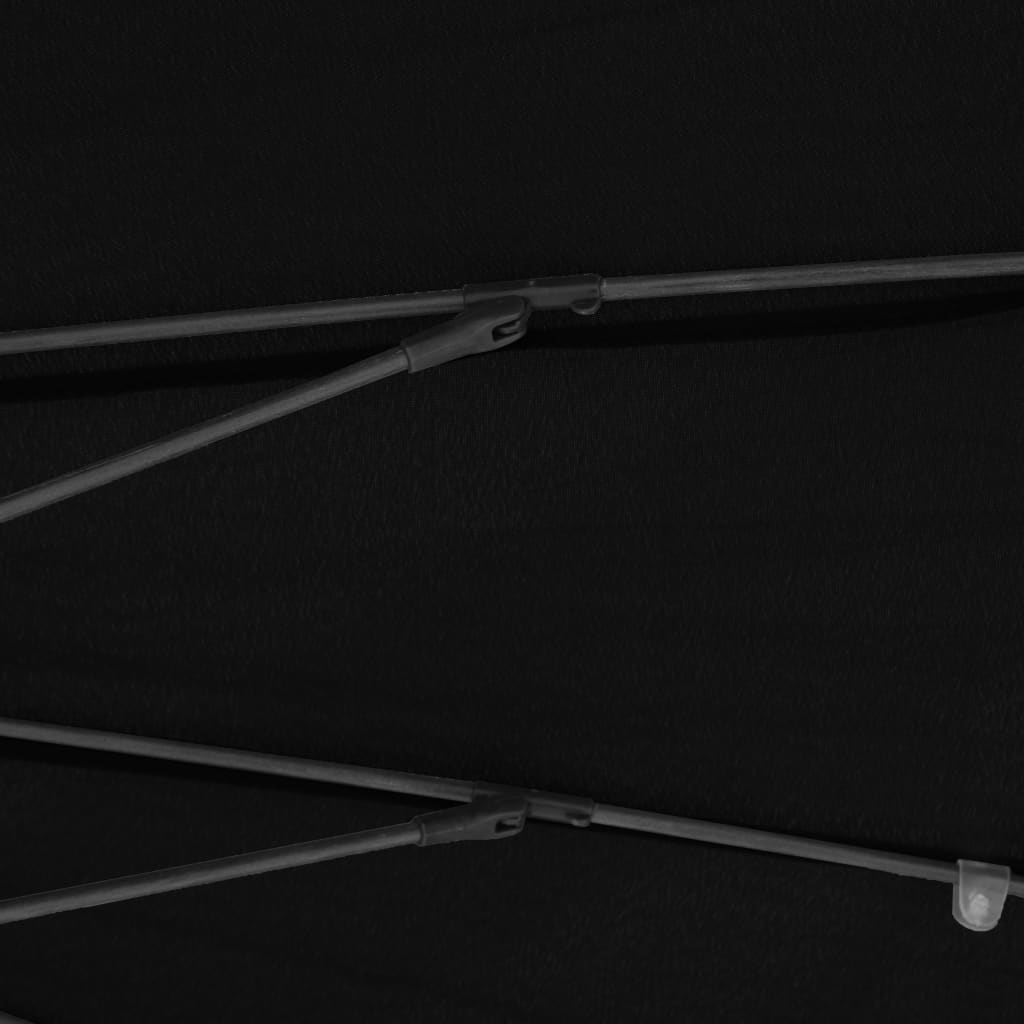 Parasol met aluminium paal 270 cm zwart