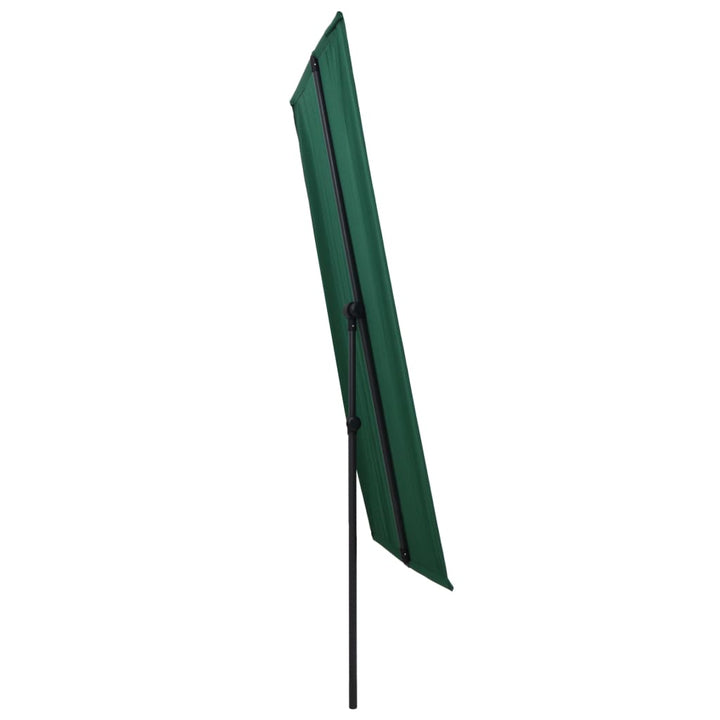 Parasol met aluminium paal 180x130 cm groen
