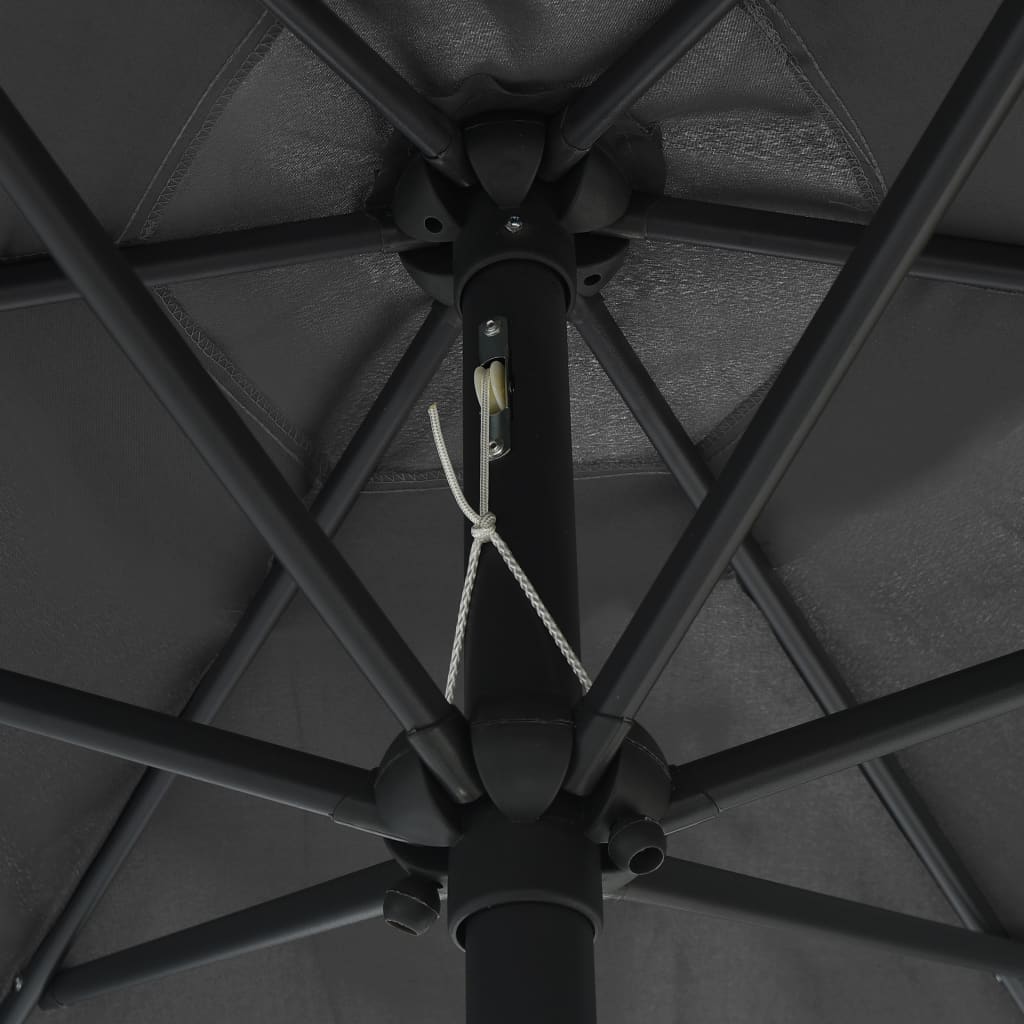 Parasol met aluminium paal 270x246 cm antraciet