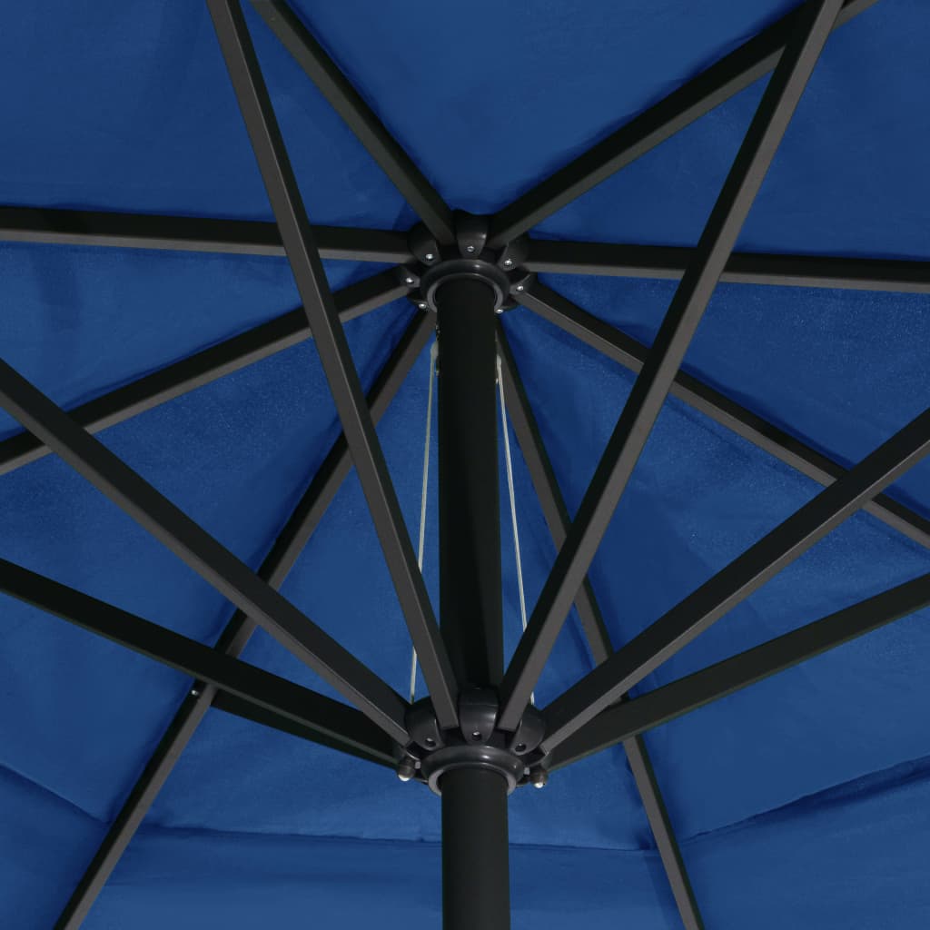 Parasol met aluminium paal 500 cm azuurblauw