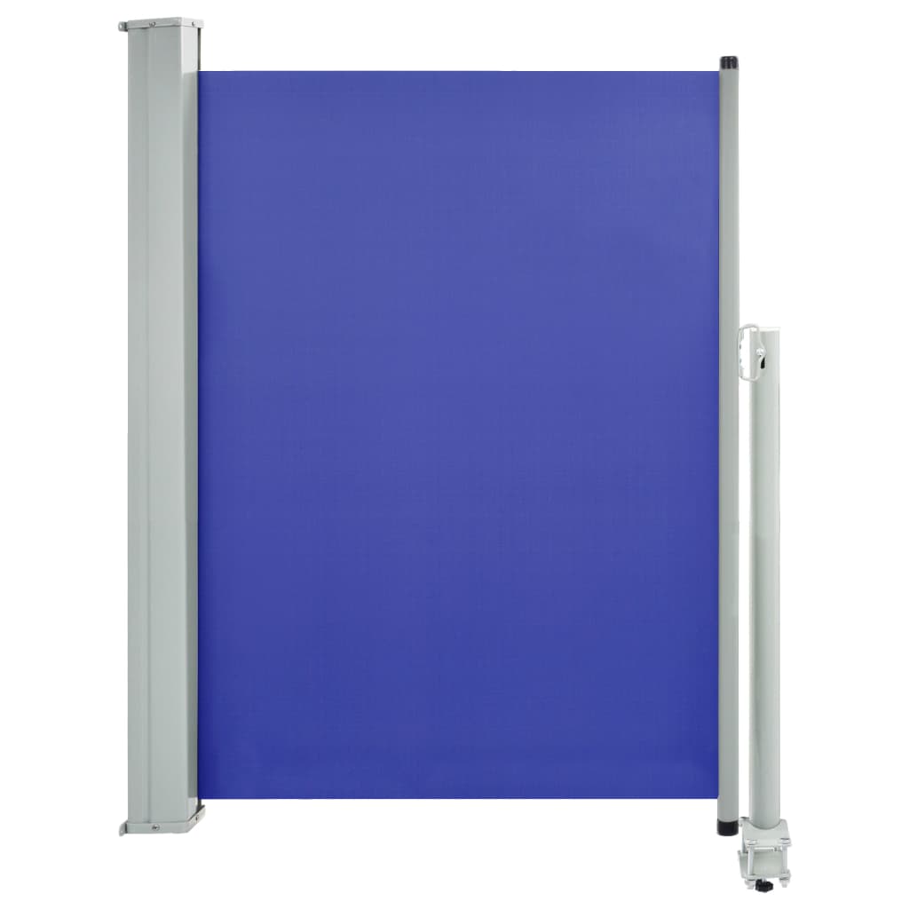 Tuinscherm uittrekbaar 100x300 cm blauw