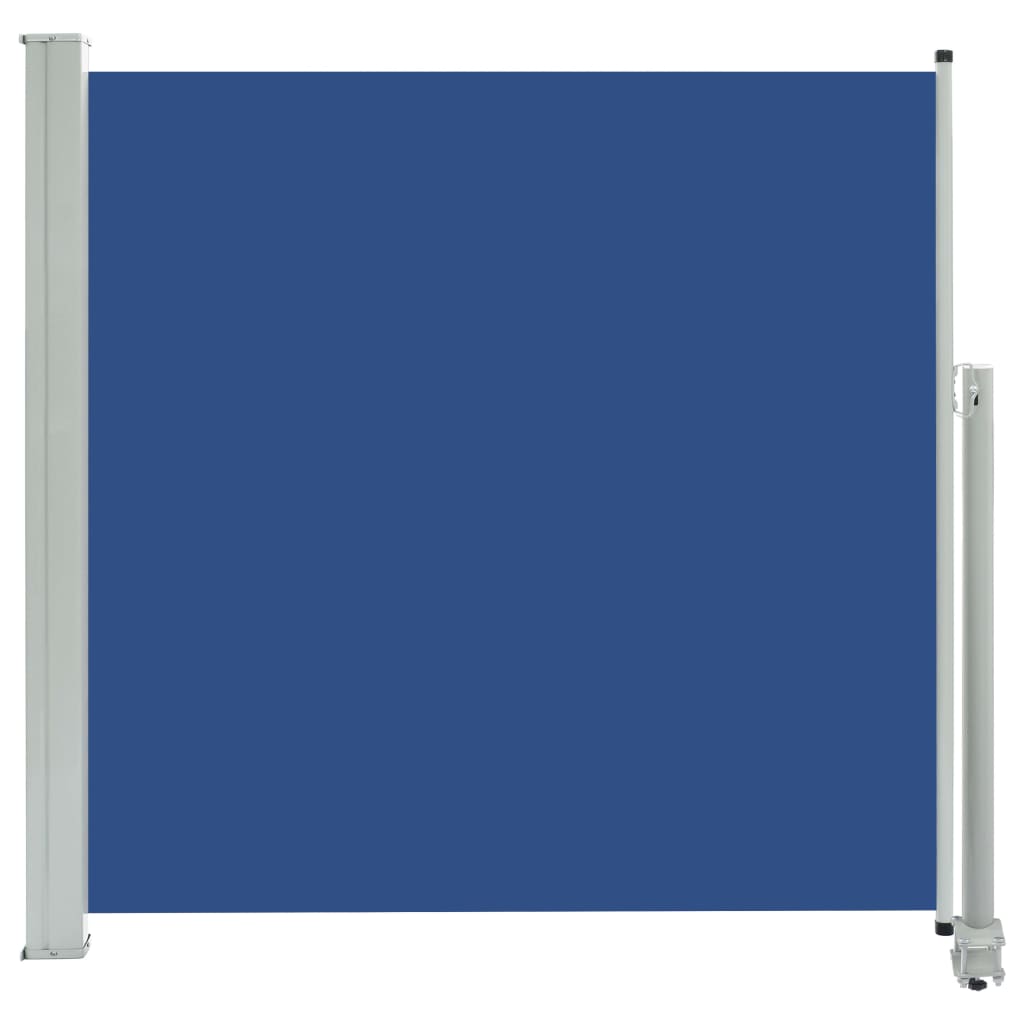 Tuinscherm uittrekbaar 160x300 cm blauw