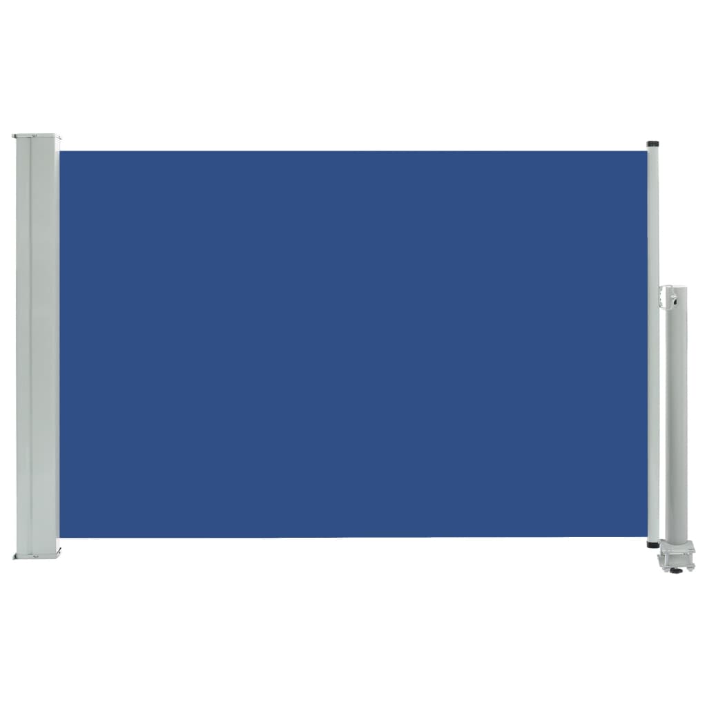 Tuinscherm uittrekbaar 60x300 cm blauw
