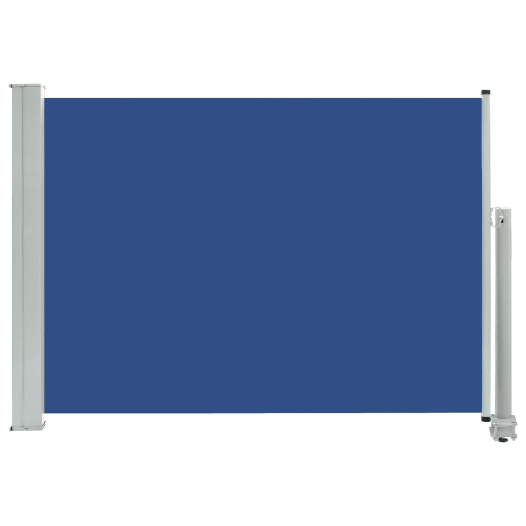 Tuinscherm uittrekbaar 80x300 cm blauw