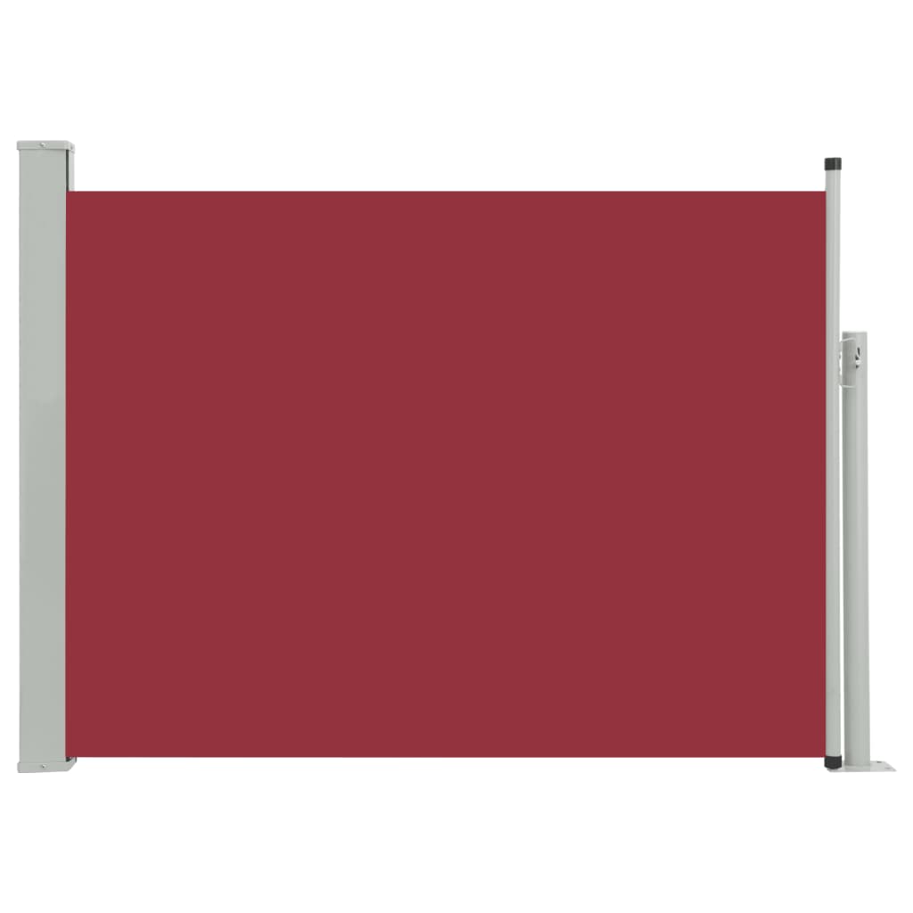 Tuinscherm uittrekbaar 100x500 cm rood