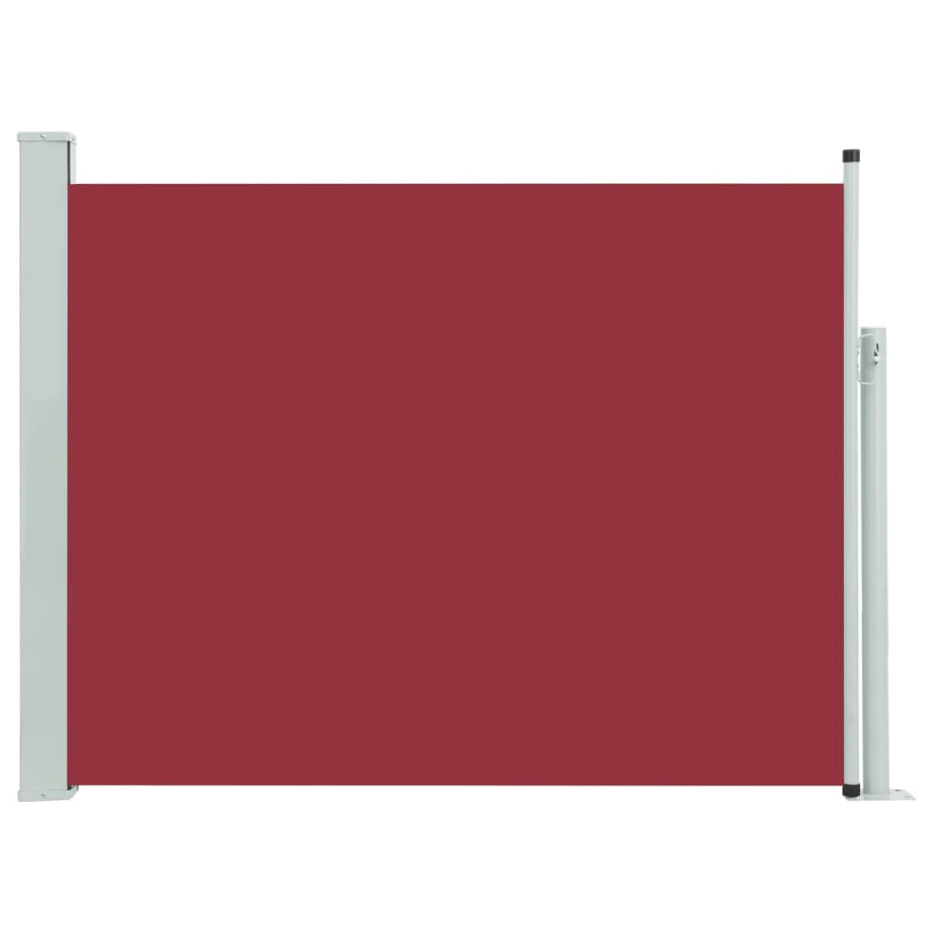 Tuinscherm uittrekbaar 140x500 cm rood
