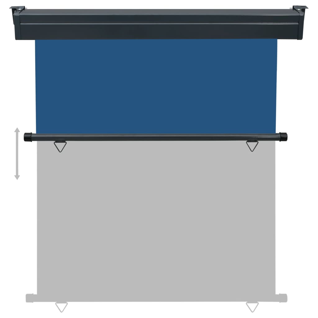 Balkonscherm 170x250 cm blauw