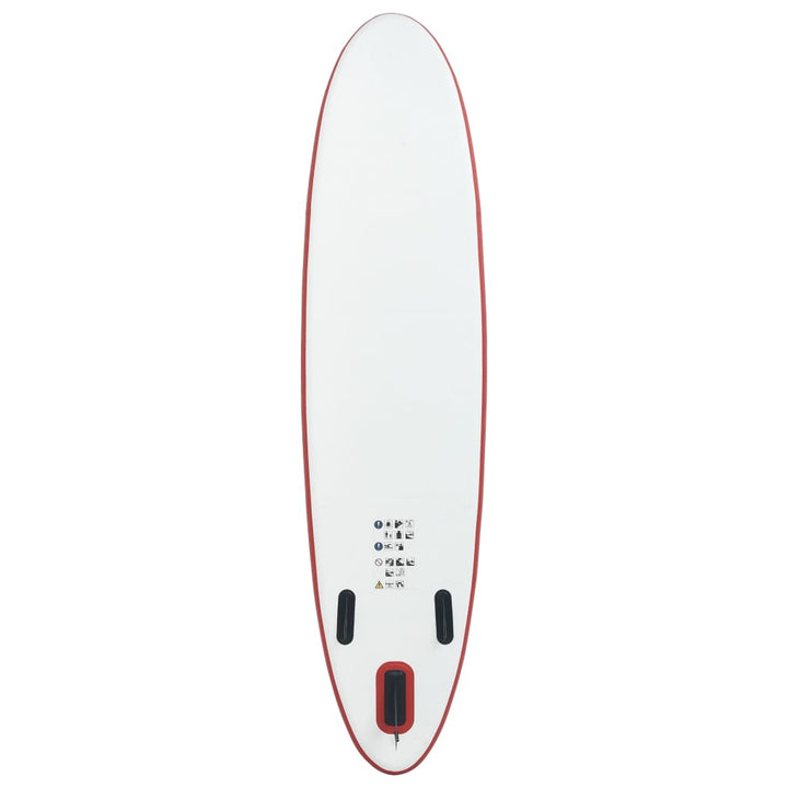 Stand Up Paddleboardset opblaasbaar rood en wit