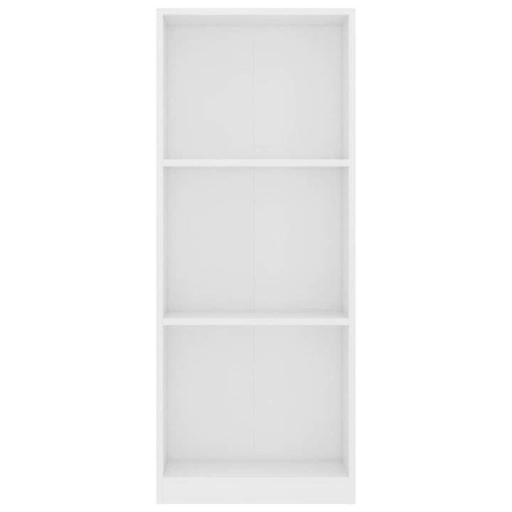 Boekenkast met 3 schappen 40x24x108 cm bewerkt hout wit