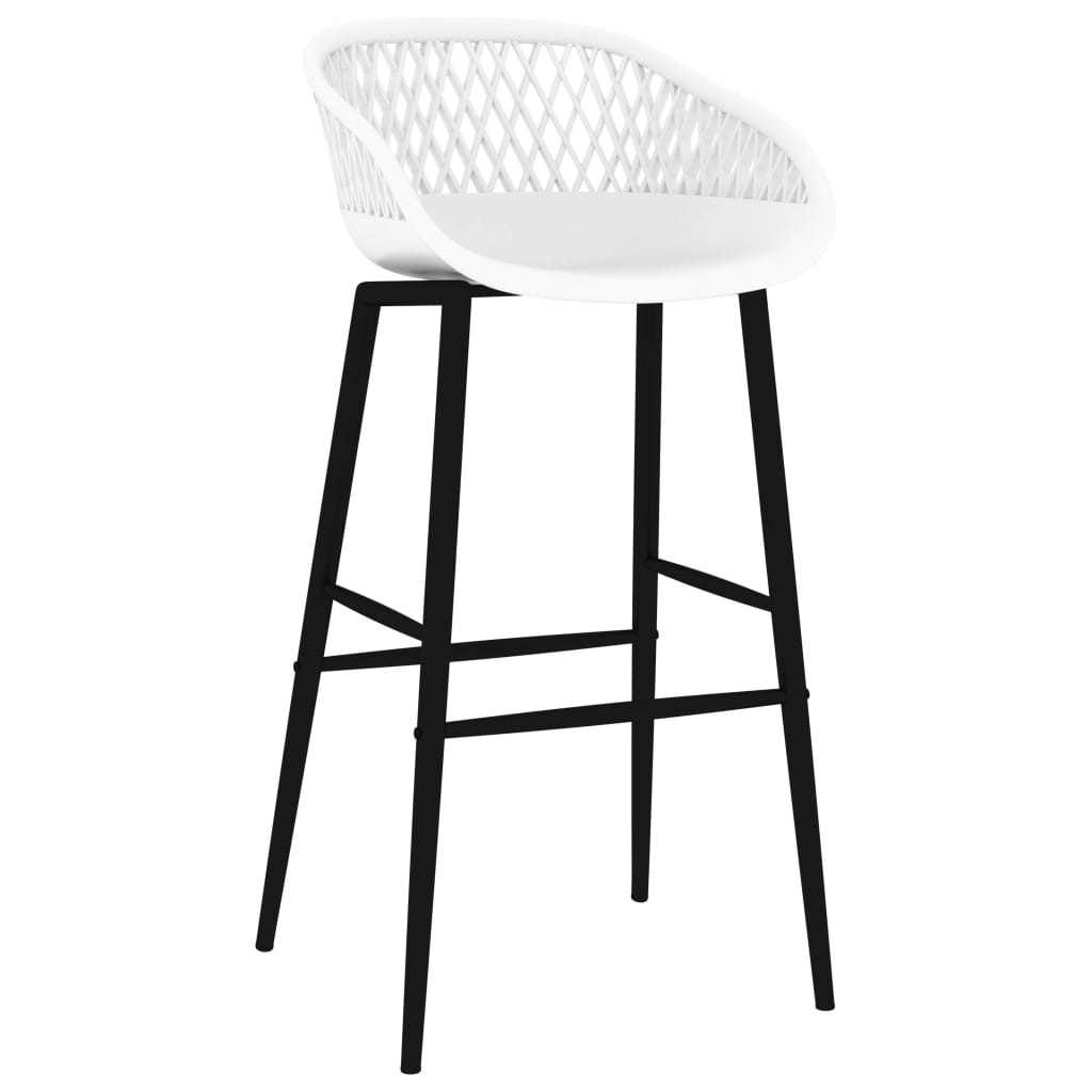 vidaXL Barstoelen 2 st wit