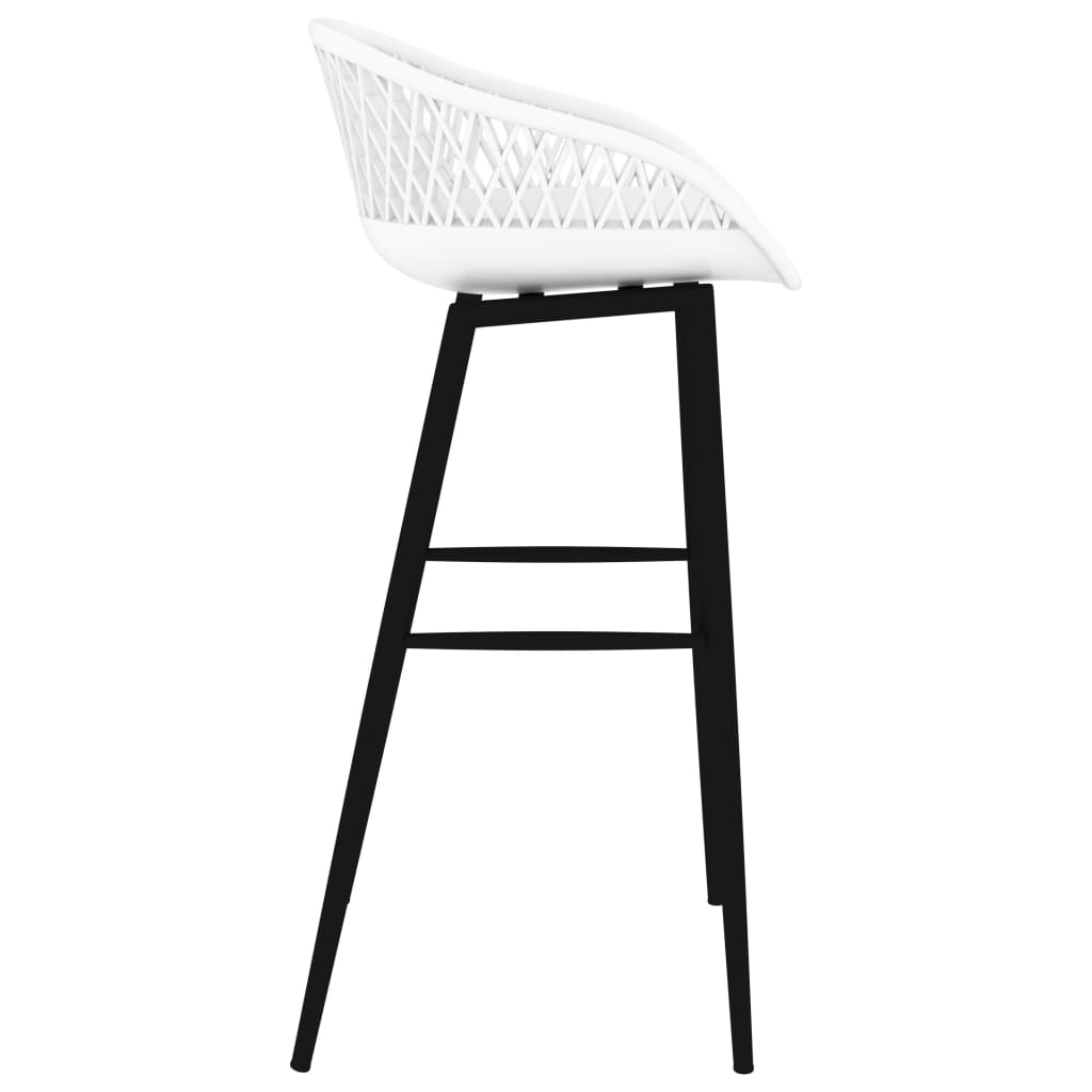 vidaXL Barstoelen 2 st wit