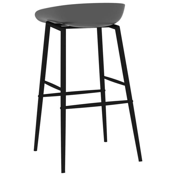 Barstoelen 2 st grijs