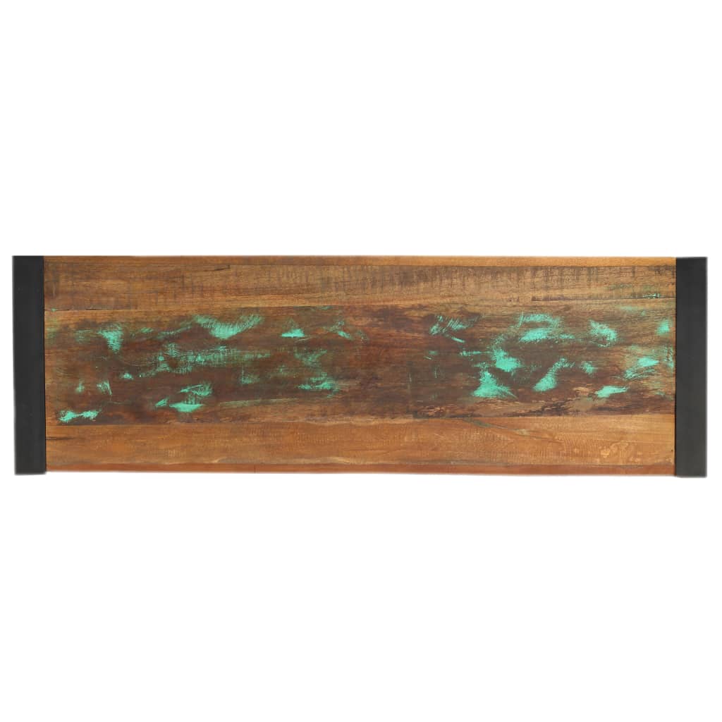 Wandtafel 150x35x76 cm massief gerecycled hout