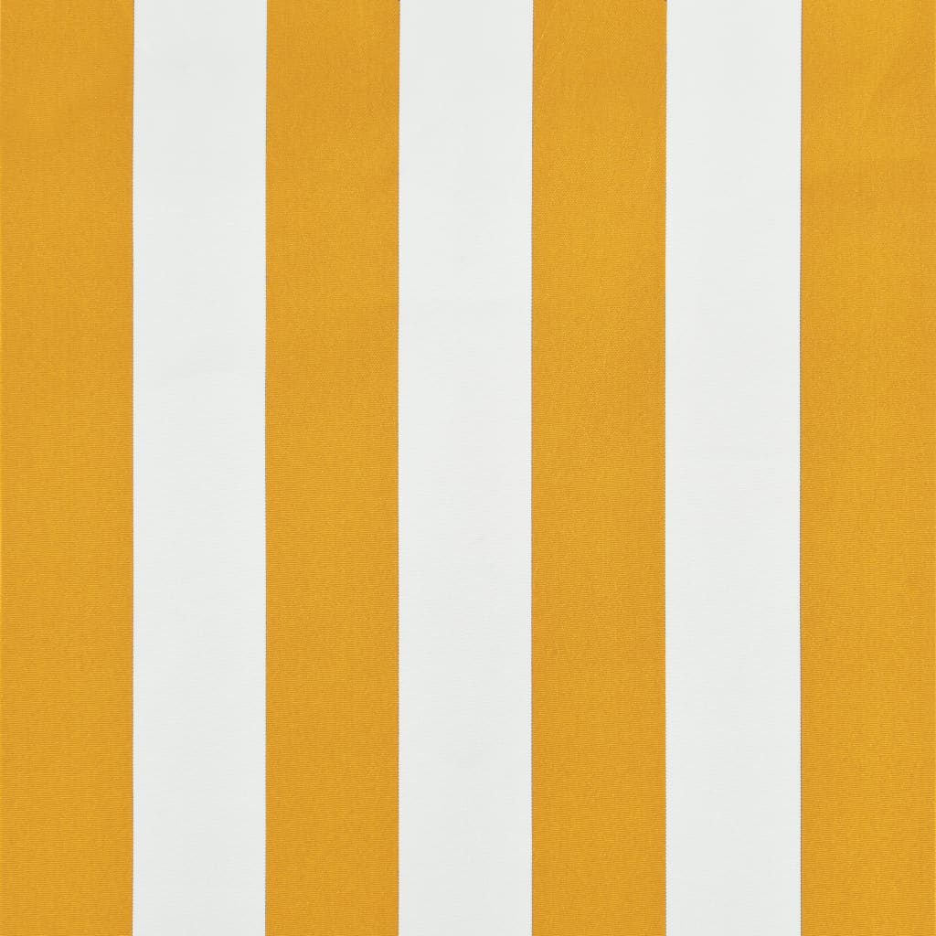 Luifel uittrekbaar 100x150 cm geel en wit