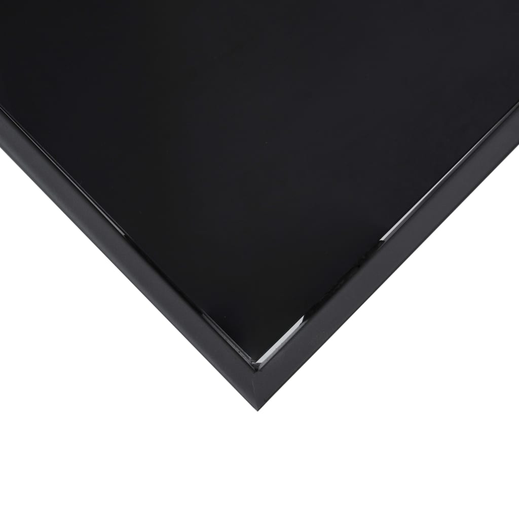Tuinbartafel 110x60x110 cm gehard glas zwart