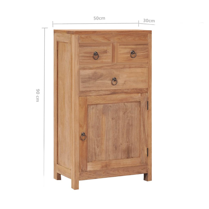 Dressoir 50x30x90 cm massief teakhout