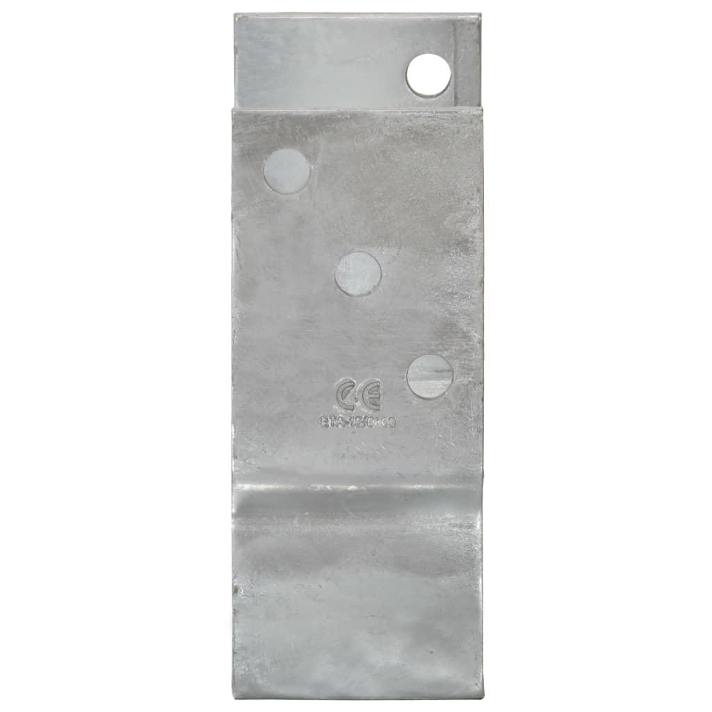 Grondankers 6 st 9x6x15 cm gegalvaniseerd staal zilverkleurig