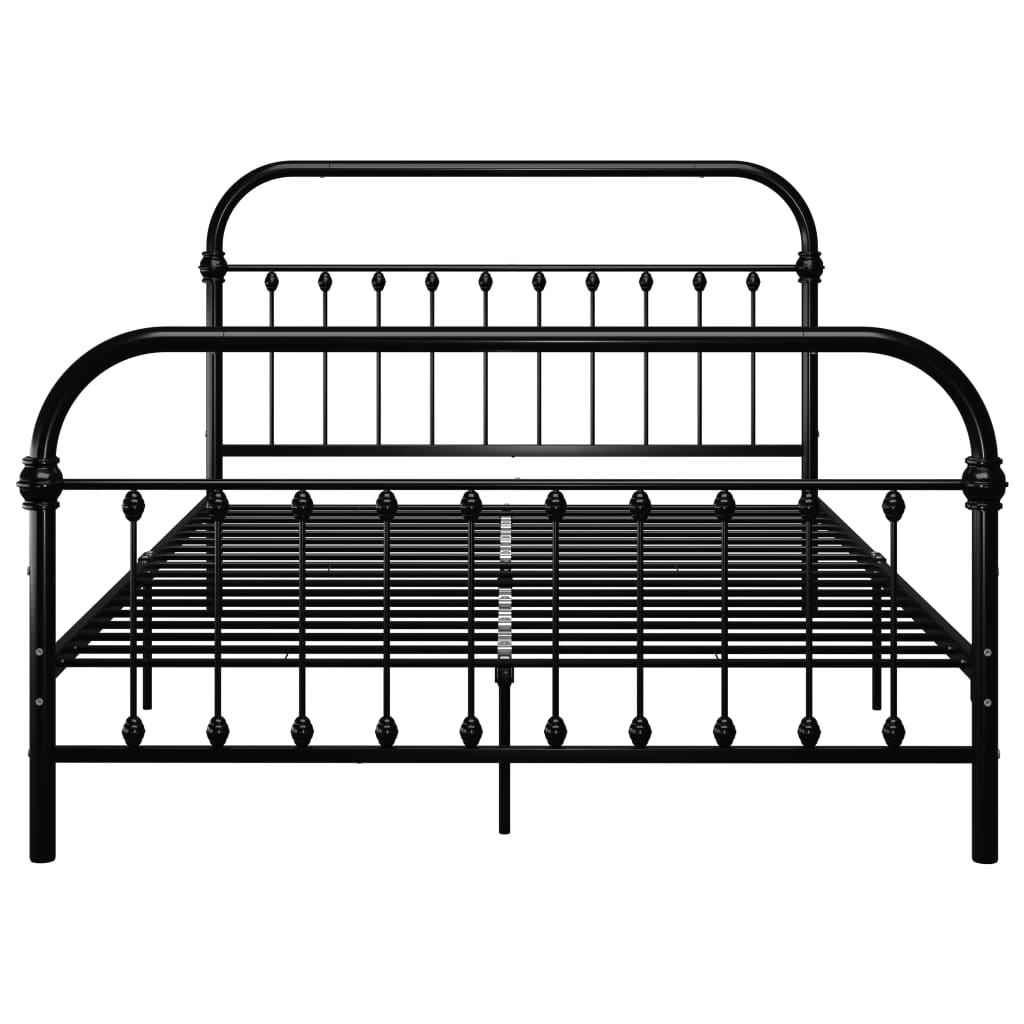 Bedframe metaal zwart 120x200 cm